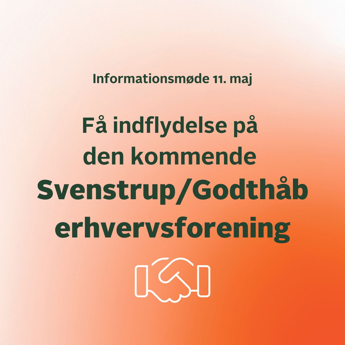 Informationsmøde: Svenstrup/Godthåbs kommende Erhvervsforening