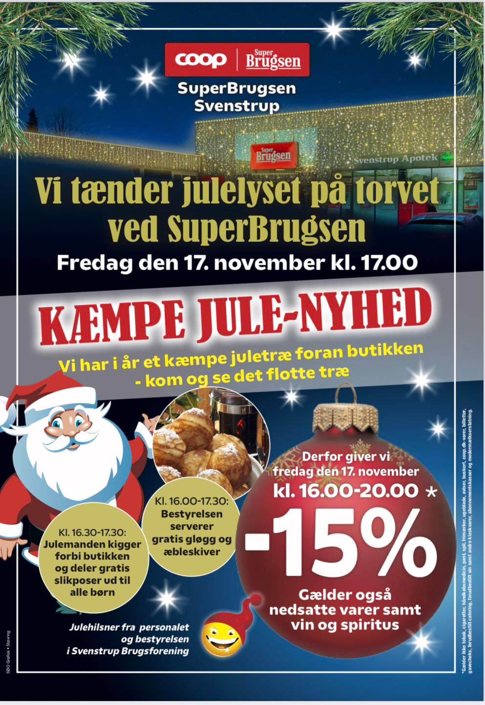 Vi tænder julelyset på torvet