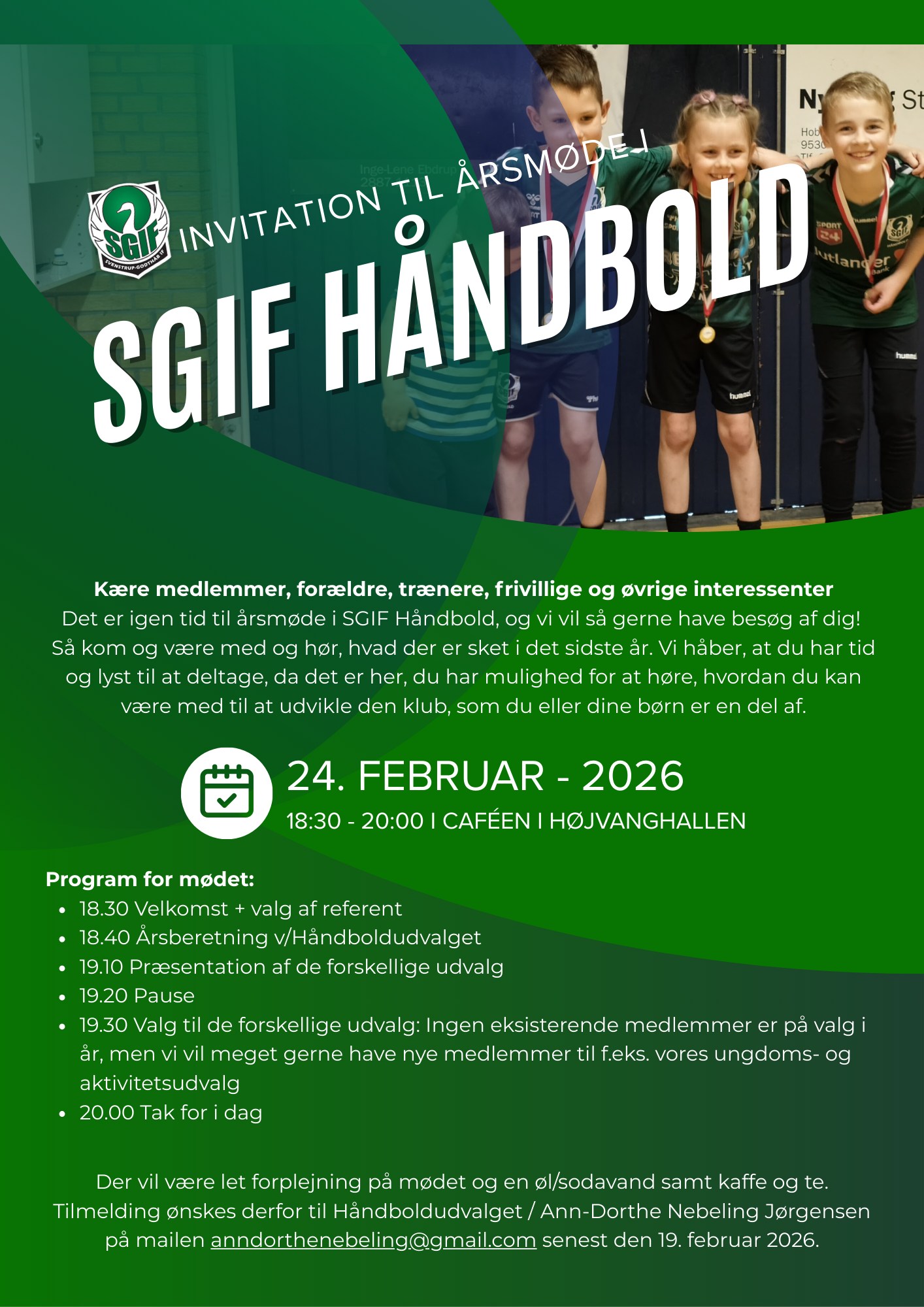 Årsmøde SGIF Håndbold 2026